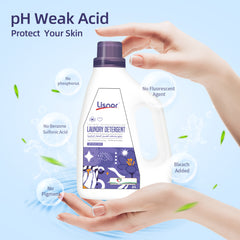 Laundry Liquid Detergent, All In One Powerful Cleaning and Stain Remover With Aromatic Saffron Fragrance and Fabric Softener 2L, Pack of 1