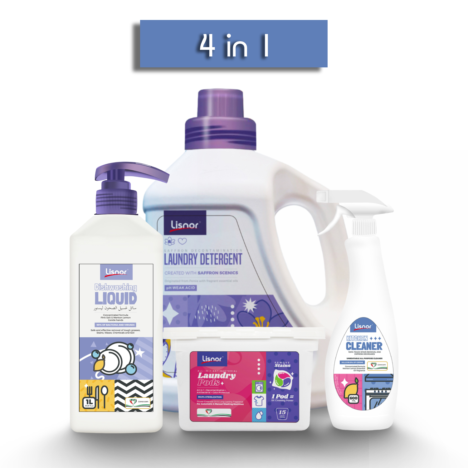 4 In 1 Dishwashing Liquid 1L Liquid Detergent 3L Kitchen Cleaner 600 4-in-1-dishwashing-liquid-1l-liquid-detergent-3l-kitchen-cleaner-600