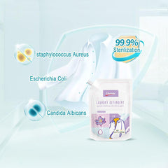 Laundry Liquid Detergent Travel Pack Sachet, All In One Powerful Cleaning and Stain Remover With Aromatic Saffron Fragrance and Fabric Softener 500ML, Pack of 4