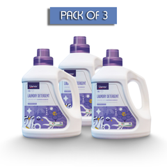 Laundry Liquid Detergent, All In One Powerful Cleaning and Stain Remover With Aromatic Saffron Fragrance and Fabric Softener 3L, Pack of 3