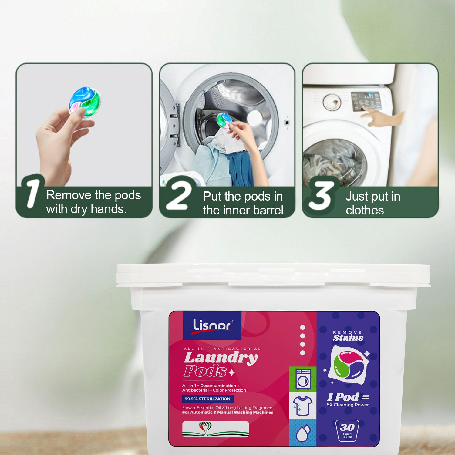 5 in 1 Dishwashing Liquid 1L, Liquid Detergent 500ML, Liquid Detergent 3L, Kitchen Cleaner 600ML and Detergent Pods 15s