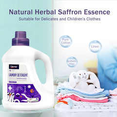 Laundry Liquid Detergent Saffron 3L. All in one Powerful Cleaning & Stain Remover with Aromatic Fragrance and Fabric softener