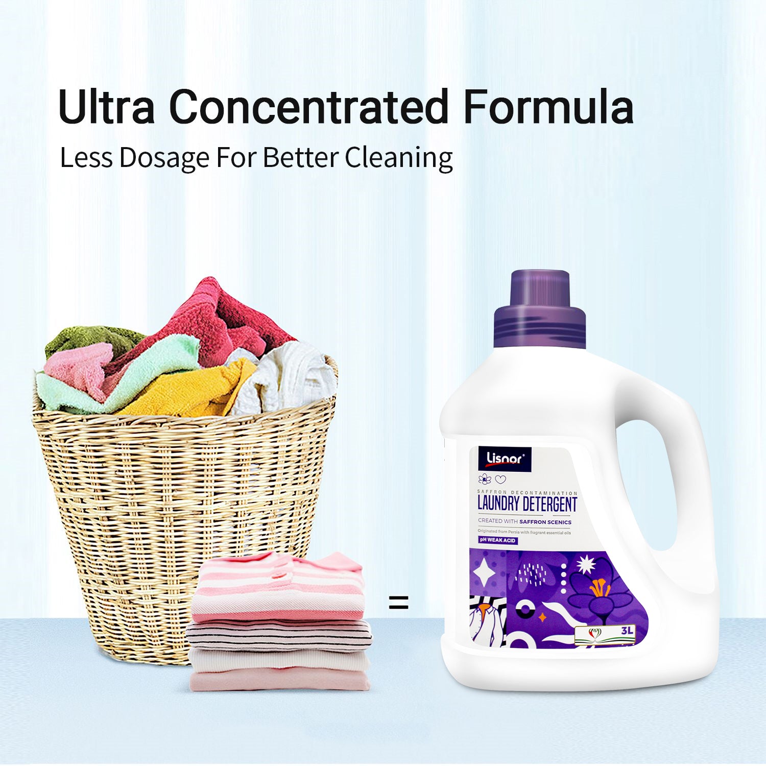 Saffron Laundry Liquid Detergent Gel 2L (Pack of 3)