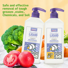 Dishwashing Liquid, Concentrated Formula, Pink Salt & Menton Lemon 1000ML, Pack of 1