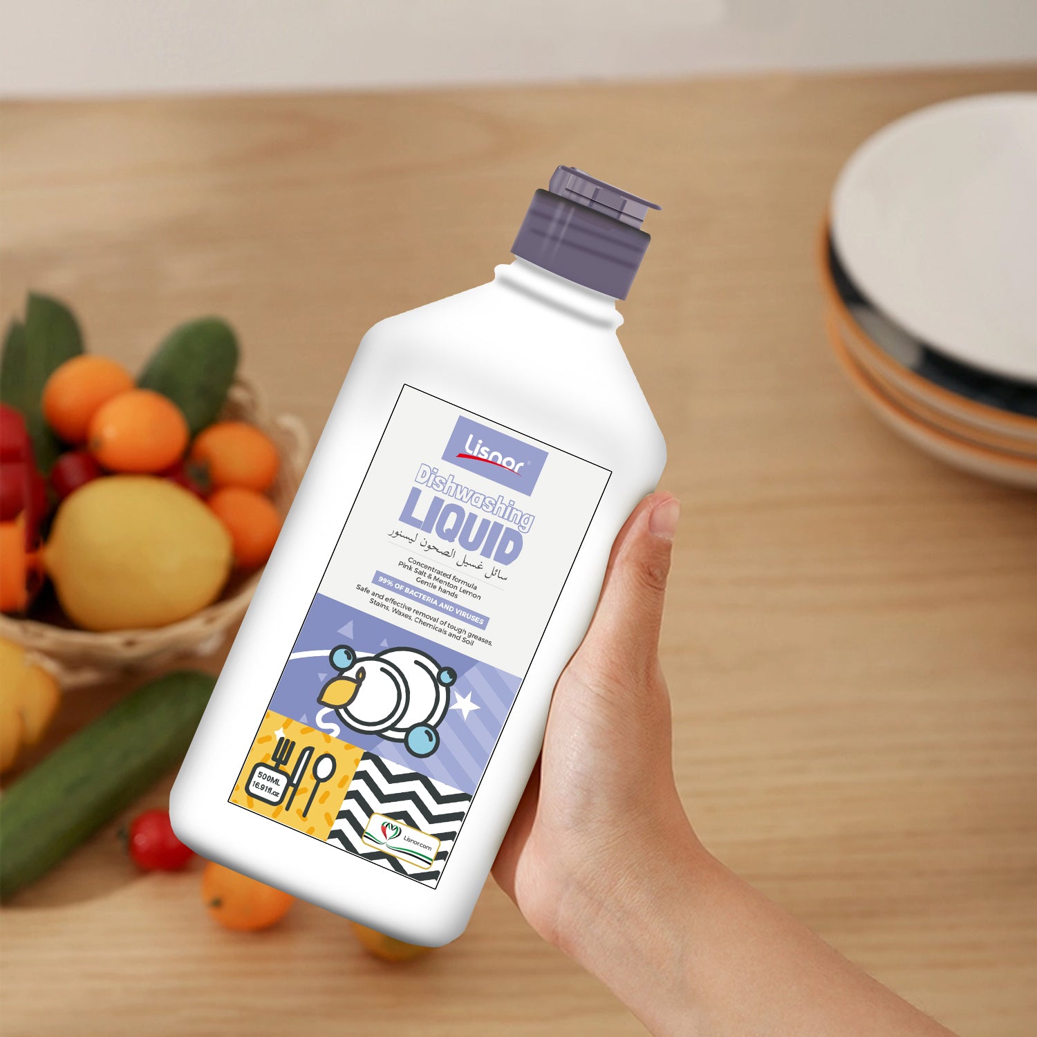 5 in 1 Dishwashing Liquid 1L, Liquid Detergent 500ML, Liquid Detergent 3L, Kitchen Cleaner 600ML and Detergent Pods 15s