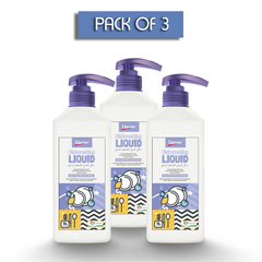 Dishwashing Liquid, Concentrated Formula, Pink Salt & Menton Lemon 1000ML, Pack of 3